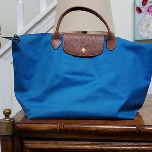 Longchamp bright blue bag purse
